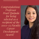 Congratulations to Professor Pearl Quijada for being selected as a recipient of the 2022-23 Faculty Career Development Award! Congratulations to Professor Pearl Quijada for being selected as a recipient of the 2022-23 Faculty Career Development Award!