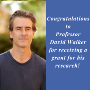 Congratulations to Professor David Walker for receiving a grant for his research! Congratulations to Professor David Walker for receiving a grant for his research!