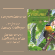 Congratulations to Professor Barney Schlinger for the recent publication of his new book! Congratulations to Professor Barney Schlinger for the recent publication of his new book!