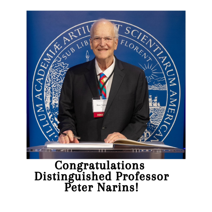 Congratulations Distinguished Professor Peter Narins! Congratulations Distinguished Professor Peter Narins!