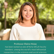 Professor Elaine Hsiao named among the world’s most influential researchers in the sciences and social sciences! Professor Elaine Hsiao named among the world’s most influential researchers in the sciences and social sciences!