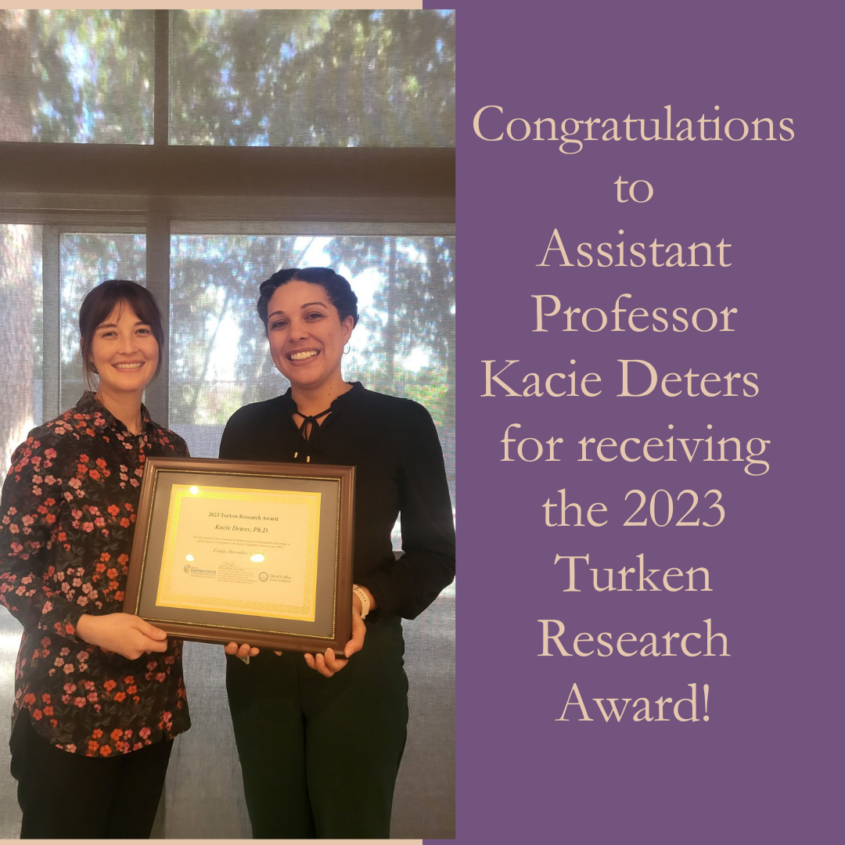 Congratulations Assistant Professor Kacie Deters! Congratulations Assistant Professor Kacie Deters!