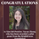 Xiao lab Postdoc, Yuyun Zhang, Receives Pilot Grant from BrightFocus Foundation and Alzheimer’s LA