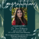 Congratulations to postdoctoral fellow Dr. Tania Rodriguez
